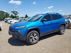 2017 Jeep Cherokee Trailhawk Blue vin: 1C4PJMBB2HW584153