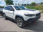 2019 Jeep Cherokee Trailhawk 4x4 White vin: 1C4PJMBX0KD422388