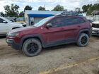 2019 Jeep Cherokee Trailhawk Maroon vin: 1C4PJMBX3KD353275