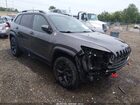 2018 Jeep Cherokee Trailhawk 4x4 Gray vin: 1C4PJMBX5JD529936