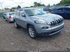 2016 Jeep Cherokee Limited Silver vin: 1C4PJMDS9GW105285