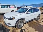 2021 Jeep Cherokee Latitude Lux White vin: 1C4PJMMX6MD162188