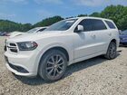 2017 Dodge Durango Gt White vin: 1C4RDJDG5HC774909