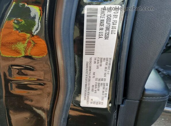 1C4SDJFT6MC725384 2021 DODGE DURANGO Черный Вид подкапотного пространства
