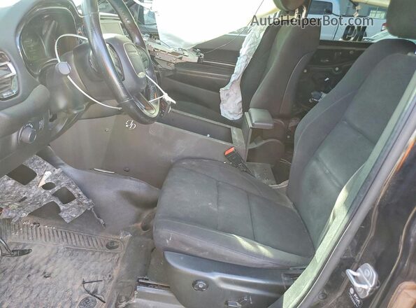 1C4SDJFT6MC725384 2021 DODGE DURANGO Черный Вид салона спереди
