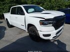 2021 Ram 1500 Laramie  4x4 5'7 Box White vin: 1C6SRFJT1MN615652