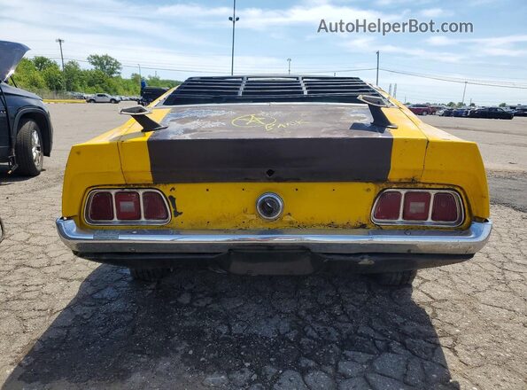 1F05H192285 1971 FORD MUSTANG Yellow Вид ззаду