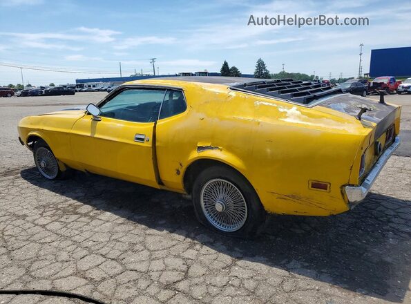 1F05H192285 1971 FORD MUSTANG Yellow Задня ліва чверть
