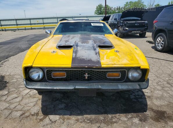 1F05H192285 1971 FORD MUSTANG Yellow Вид спереду