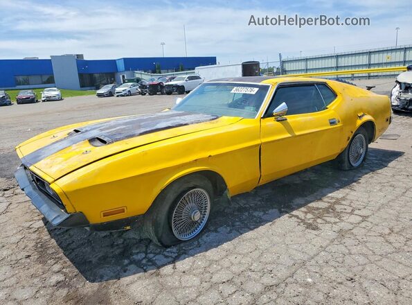 1F05H192285 1971 FORD MUSTANG Yellow Передня ліва чверть