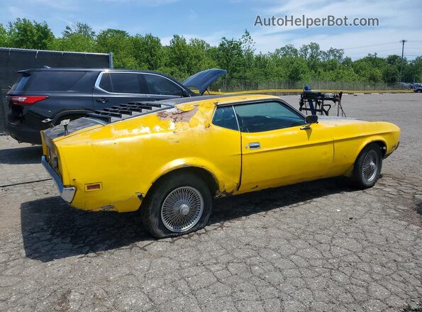 1F05H192285 1971 FORD MUSTANG Yellow Задня права чверть