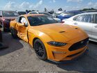 2018 Ford Mustang Gt Premium Orange vin: 1FA6P8CFXJ5113677