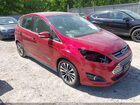 2017 Ford C-max Energi Titanium Red vin: 1FADP5FU1HL101343