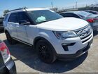 2018 Ford Explorer Xlt White vin: 1FM5K7D84JGA98348