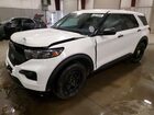 2021 Ford Explorer Police Interceptor White vin: 1FM5K8AB2MGA87424