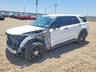 2023 Ford Explorer Police Interceptor White vin: 1FM5K8AB4PGA79751