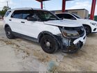 2018 Ford Police Interceptor Utility   White vin: 1FM5K8AR6JGC56563