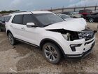 2018 Ford Explorer Limited White vin: 1FM5K8F80JGC11747