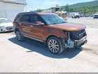2017 Ford Explorer Limited Orange vin: 1FM5K8F88HGC52895