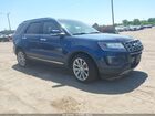 2016 Ford Explorer Limited Blue vin: 1FM5K8F8XGGA46640