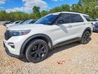 2020 Ford Explorer St White vin: 1FM5K8GC3LGA11614