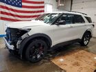 2021 Ford Explorer St White vin: 1FM5K8GC5MGA00468