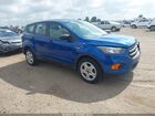 2018 Ford Escape S Blue vin: 1FMCU0F78JUC73490