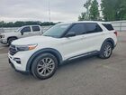 2023 Ford Explorer Xlt White vin: 1FMSK7DH8PGA27214