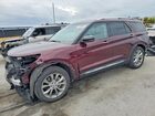 2022 Ford Explorer Limited Burgundy vin: 1FMSK7FH2NGA46321