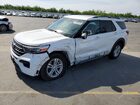 2021 Ford Explorer Xlt White vin: 1FMSK8DH3MGA52653