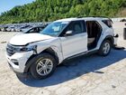 2022 Ford Explorer Xlt White vin: 1FMSK8DH8NGB48280