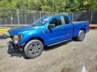 2023 Ford F150 Super Cab Blue vin: 1FTEX1EP0PKE48217