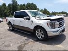 2021 Ford F-150 Lariat White vin: 1FTFW1E51MFB70745