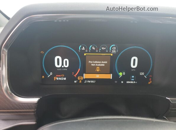 1FTFW1EDXMFA67069 2021 FORD F150 Угольный Вид щитка приборов