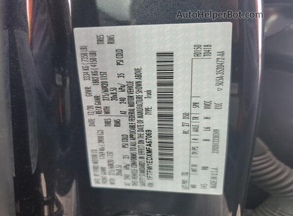 1FTFW1EDXMFA67069 2021 FORD F150 Угольный Вид подкапотного пространства