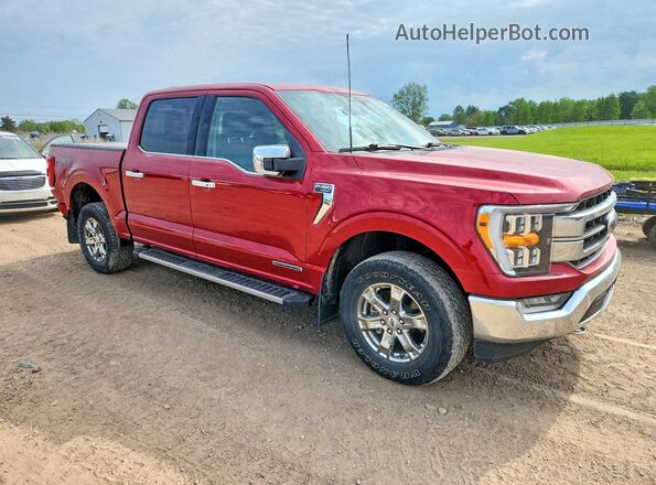 1FTFW1EDXMFC86453 2021 FORD F150 Red Delantero derecho