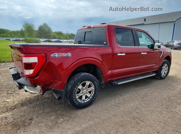 1FTFW1EDXMFC86453 2021 FORD F150 Red Trasero derecho