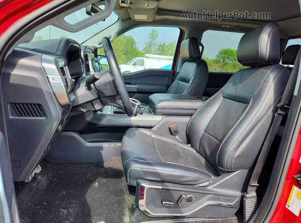 1FTFW1EDXMFC86453 2021 FORD F150 Red Vista interior delantera