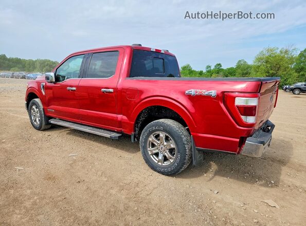 1FTFW1EDXMFC86453 2021 FORD F150 Red Trasero izquierdo