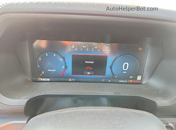 1FTFW3LD4SFB90300 2025 FORD F150 Blue Вид щитка приладів