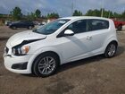 2016 Chevrolet Sonic Lt White vin: 1G1JC6SHXG4162456