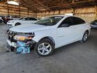 2018 Chevrolet Malibu Ls White vin: 1G1ZB5ST1JF179615