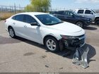 2021 Chevrolet Malibu Fwd Ls White vin: 1G1ZB5ST9MF054477