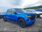 2025 Chevrolet Silverado 1500 2wd  Short Bed Custom Blue vin: 1GCPABEK8SZ133170