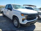 2023 Chevrolet Silverado 1500 4wd  Short Bed Wt White vin: 1GCPDAEK0PZ278261