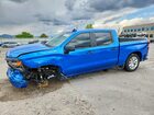 2024 Chevrolet Silverado K1500 Custom Blue vin: 1GCPDBEK0RZ221731