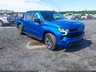 2023 Chevrolet Silverado 1500 4wd  Short Bed Rst Blue vin: 1GCUDEED8PZ243317