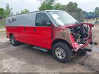 2022 Chevrolet Express Cargo Rwd 3500 Extended Wheelbase Wt Orange vin: 1GCZGHFP9N1279715