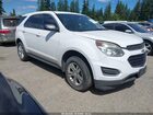 2016 Chevrolet Equinox Ls White vin: 1GNALBEK1GZ103409