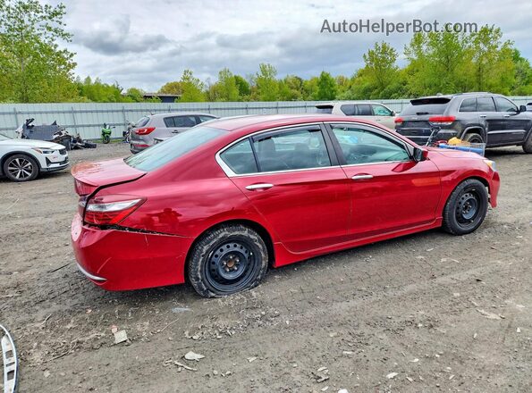 1HGCR2F55HA046514 2017 HONDA ACCORD Красный Задняя правая четверть
